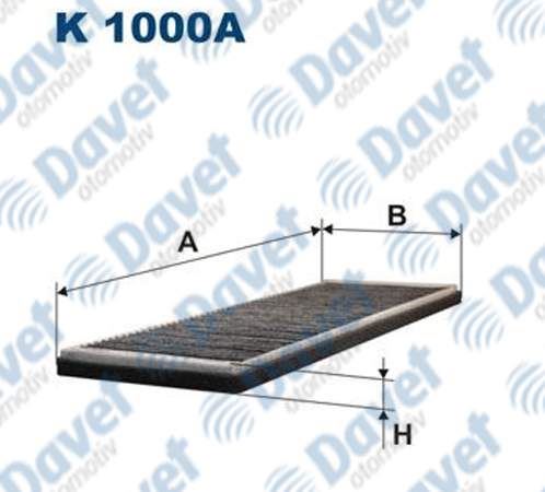 FILTRON K1000A Polen Filtresi Astra F-Calibra-Combo A-Corsa B-Tigra I